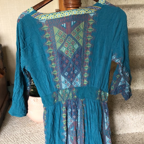 Earthbound Boho Geometric Maxi Dress - Picture 8 of 13